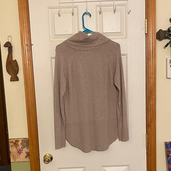 Cyrus Taupe Cowl Neck Sweater - Picture 6 of 6
